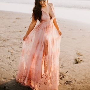 Blush Pink Maxi Dress